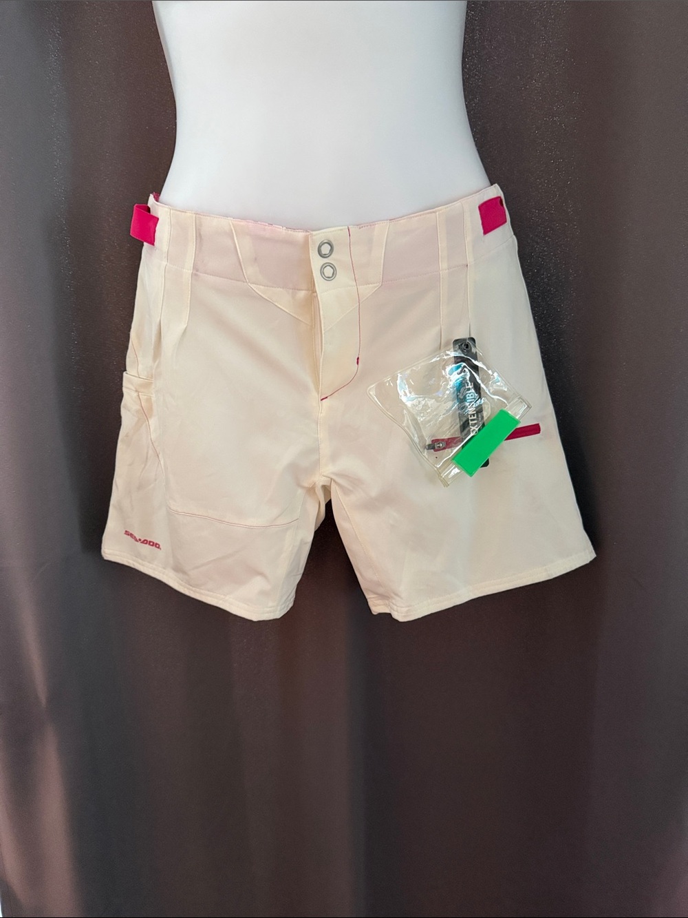 SeaDoo Women’s Cargo Shorts with Hot Pink Accents
